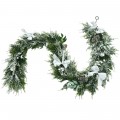 6.5 Feet Snow Flocked Christmas Garland with White Berries and Snowflakes - Gallery View 3 of 14