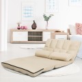 6-Position Foldable Floor Sofa Bed with Detachable Cloth Cover - Gallery View 19 of 51