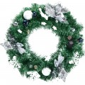 Battery Operated Xmas Wreath with 30 LED Lights - Gallery View 3 of 10