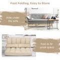 6-Position Foldable Floor Sofa Bed with Detachable Cloth Cover - Gallery View 20 of 51