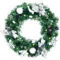 Battery Operated Xmas Wreath with 30 LED Lights - Gallery View 8 of 10