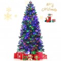 6/7/8 Feet Christmas Tree with 2 Lighting Colors and 9 Flash Modes - Gallery View 36 of 36