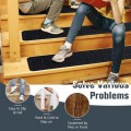 15 Pieces Indoor Non-Slip Stair Carpet Mats for Wooden Steps - Gallery View 2 of 20