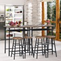 3 Pieces Bar Table Set with 2 Stools - Gallery View 1 of 20