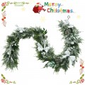 6.5 Feet Snow Flocked Christmas Garland with White Berries and Snowflakes - Gallery View 5 of 14