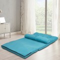 6-Position Foldable Floor Sofa Bed with Detachable Cloth Cover - Gallery View 7 of 51