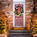 Battery Operated Xmas Wreath with 30 LED Lights - Gallery View 7 of 10