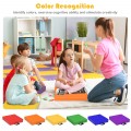 6 Pieces 15 Inch Square Toddler Floor Cushions Set with Handles - Gallery View 9 of 24