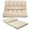 6-Position Foldable Floor Sofa Bed with Detachable Cloth Cover - Gallery View 26 of 51