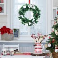 Battery Operated Xmas Wreath with 30 LED Lights - Gallery View 6 of 10