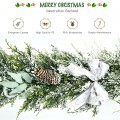 6.5 Feet Snow Flocked Christmas Garland with White Berries and Snowflakes - Gallery View 2 of 14