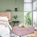 Folding Ottoman Sleeper Bed with Mattress for Guest Bed and Office Nap - Gallery View 26 of 30