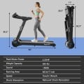 2.25HP Folding Treadmill Running Jogging Machine with LED Touch Display