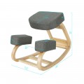 Ergonomic Kneeling Chair Rocking Office Desk Stool Upright Posture - Gallery View 4 of 20