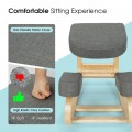 Ergonomic Kneeling Chair Rocking Office Desk Stool Upright Posture - Gallery View 10 of 20