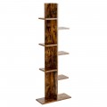 7-Tier Wooden Bookshelf with 8 Open Well-Arranged Shelves - Gallery View 41 of 60