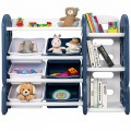 Kids Toy Storage Organizer with Bins and Multi-Layer Shelf for Bedroom Playroom - Gallery View 19 of 22