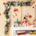 6.5 Feet Snow Flocked Christmas Garland with White Berries and Snowflakes - Gallery View 6 of 14