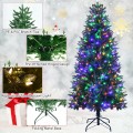 6/7/8 Feet Christmas Tree with 2 Lighting Colors and 9 Flash Modes - Gallery View 17 of 36