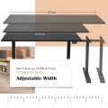 Electric Sit to Stand Adjustable Desk Frame with Button Controller - Gallery View 10 of 20