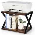 Desktop Printer Stand 2 Tiers Storage Shelves with Anti-Skid Pads - Gallery View 10 of 24