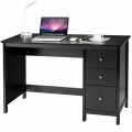 3-Drawer Home Office Study Computer Desk with Spacious Desktop - Gallery View 3 of 24
