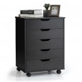 Mobile Lateral Filing Organizer with 5 Drawers and Wheels - Gallery View 10 of 22