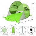 Pop Up Beach Tent Anti-UV UPF 50+ Portable Sun Shelter for 3-4 Person - Gallery View 15 of 22