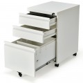 3-Drawer Mobile Convenient Filing Cabinet Stee with Lock - Gallery View 22 of 24