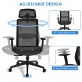 18 Inch to 22.5 Inch Height Adjustable Ergonomic High Back Mesh Office Chair Recliner Task Chair with Hanger - Gallery View 8 of 24