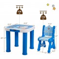 Adjustable Kids Activity Play Table and 2 Chairs Set withStorage Drawer - Gallery View 36 of 36