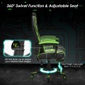 Computer Massage Gaming Recliner Chair with Footrest