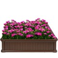 48 Inch Raised Garden Bed Planter for Flower Vegetables Patio - Gallery View 8 of 23