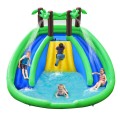 Inflatable Water Park Pool Bounce House Dual Slide Climbing - Gallery View 4 of 12