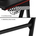 Ergonomic PC Computer Gaming Desk with Cup Holder/Headphone Hook - Gallery View 12 of 12
