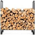 4 Feet Outdoor Steel Firewood Log Rack