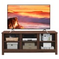 Universal Wooden TV Stand for TVs up to 60 Inch with 6 Open Shelves - Gallery View 9 of 24