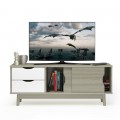 TV Console Cabinet with Drawers and Sliding Doors for TVs Up to 60 Inch - Gallery View 17 of 23