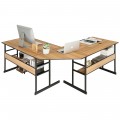 L-Shaped Computer Desk with Tiltable Tabletop - Gallery View 46 of 48