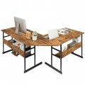 L-Shaped Computer Desk with Tiltable Tabletop - Gallery View 22 of 48