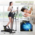 Adjustable Magnetic Elliptical Fitness Trainer with LCD Monitor and Phone Holder - Gallery View 10 of 12