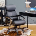 400lbs Big and Tall Leather Office Chair with Soft Sponge - Gallery View 17 of 23