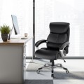 400lbs Big and Tall Leather Office Chair with Soft Sponge - Gallery View 12 of 23