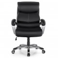 400lbs Big and Tall Leather Office Chair with Soft Sponge - Gallery View 19 of 23