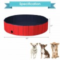 63" Foldable Leakproof Dog Pet Pool Bathing Tub Kiddie Pool for Dogs Cats and Kids - Gallery View 17 of 24