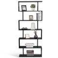 6-Tier S-Shaped  Style Storage Bookshelf