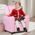 Children's PU Leather Recliner Chair with Front Footrest - Gallery View 20 of 62