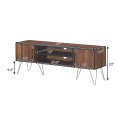 59 Inch Retro TV Stand for TVs up to 65 Inch with 6 Metal Legs