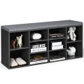 10-Cube Organizer Shoe Storage Bench with Cushion for Entryway - Gallery View 21 of 49