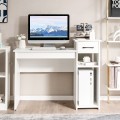 Compact Computer Desk with Drawer and CPU Stand - Gallery View 19 of 34
